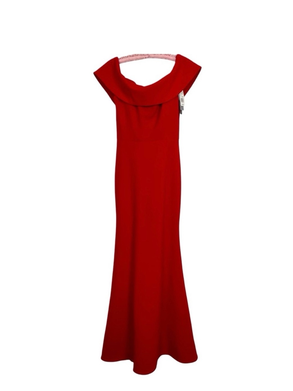 NWT Aqua Red Off-Shoulder Formal Maxi Dress